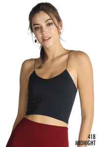 Skinny Strap Cropped Cami