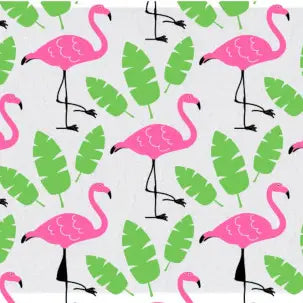 Pink Flamingos - Euroscrubby Dishcloth