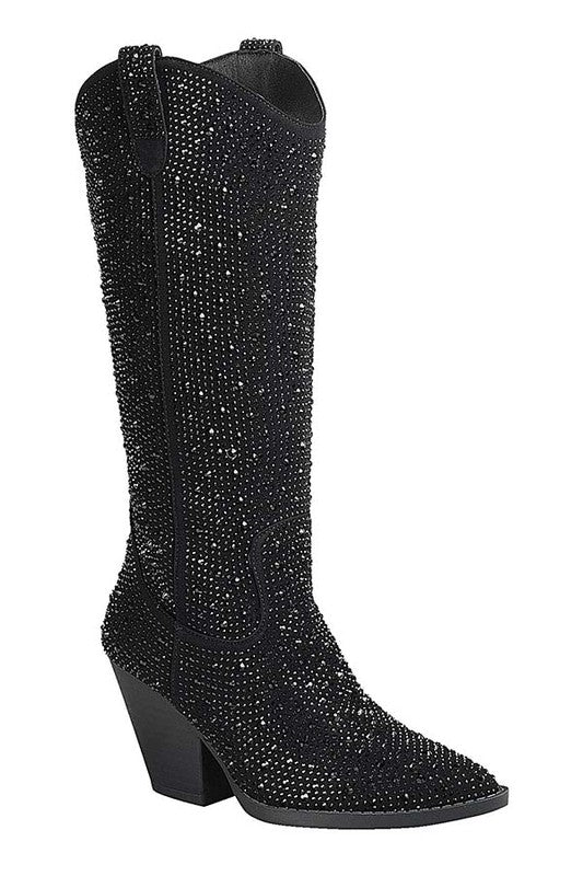 Rhinestone Western Boots