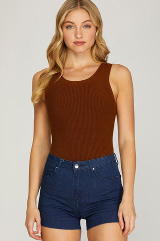 Round Neck Sweater Bodysuit