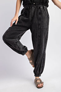 Ash Mineral Washed Joggers