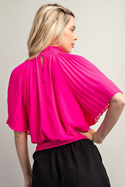 Taylor Pleated Sleeve Blouse