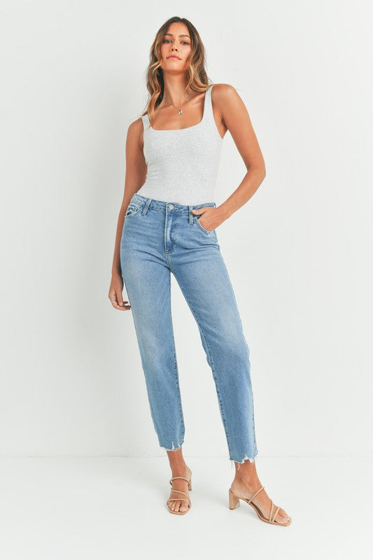 High Rise Vintage Straight Jeans