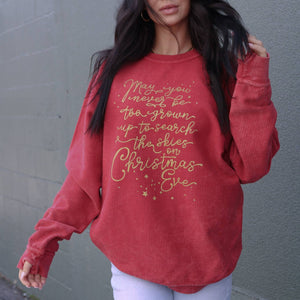 Christmas Eve Corded Sweatshirt