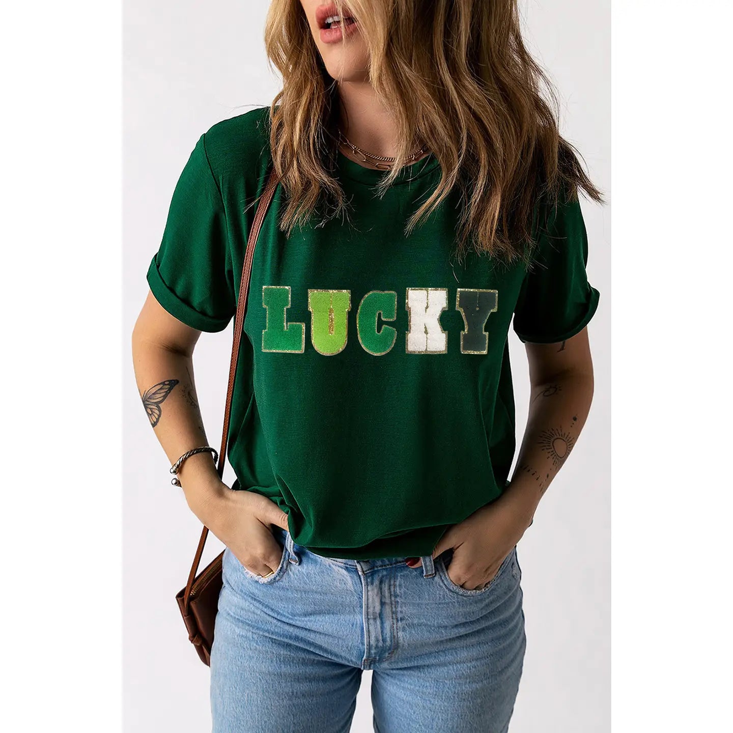 Lucky Chenille Patch Tee