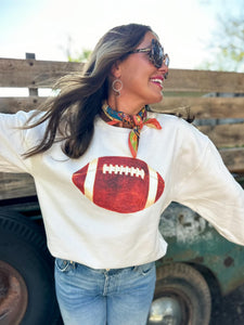 Water Color Football Sweatshirt