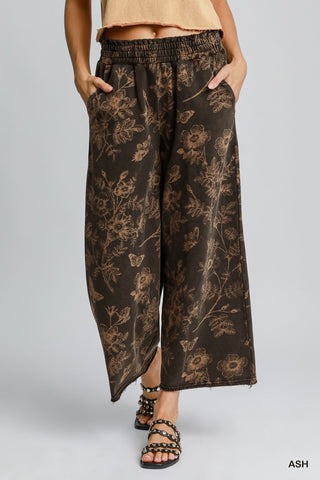 Floral French Terry Pants