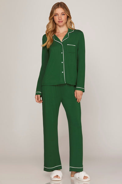 Holly Stretch Knit PJ Top