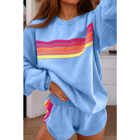 Beau Blue Striped Pullover