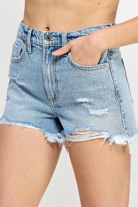 Clare H. Rise 90's Distressed Shorts