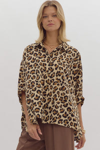 Sara Cheetah Blouse