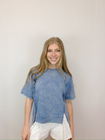 Courtney Washed Casual Top