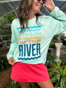 Long Sleeve Rolling On The River Tee