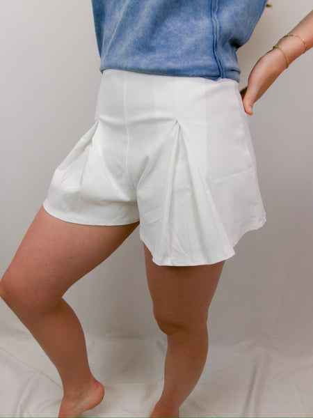 Pleated Skort Shorts