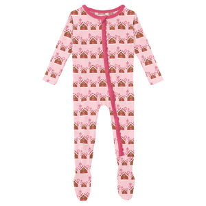 Lotus Gingerbread Ruffle Zip Footie